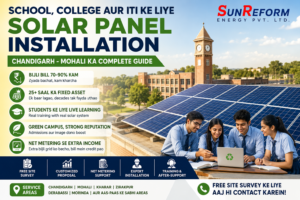 "school college solar panel installation Chandigarh Mohali"